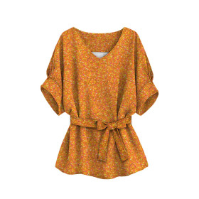 KIMONO BLUSE - BUNTE BLUMEN / orange - Nähset