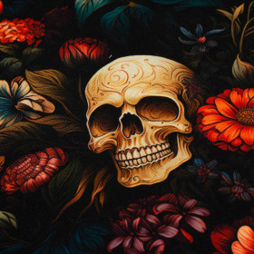 FLOWERS AND SKULL - Sommersweat