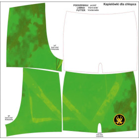 Jungen Badehose - GRÜN NINJA 146-152