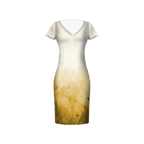 KLECKSE (gold) - Kleid-Panel Leinen 100%