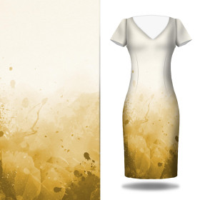 KLECKSE (gold) - Kleid-Panel Baumwoll Musselin
