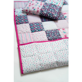 PATCHWORK DECKE - SCHMETTERLINGE