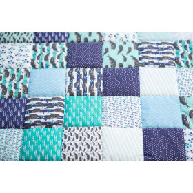 PATCHWORK DECKE - HAIE