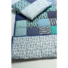 PATCHWORK DECKE - HAIE