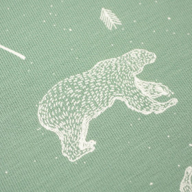 BÄREN (KONTUR) / modern mint - Single Jersey TE210