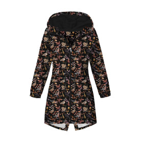 DAMENPARKA PANEEL (ANNA) - VÖGEL M. 2 / SCHWARZ (BUNTER HERBST) - Softshell M