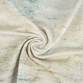 PERGAMENT m. 1 (MEERESGRUND)  - bio single jerset mit Elastan Sommersweat