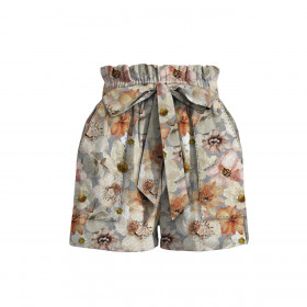 PAPERBAG SHORTS - AQUARELL BLUMEN Ms. 4 - Nähset