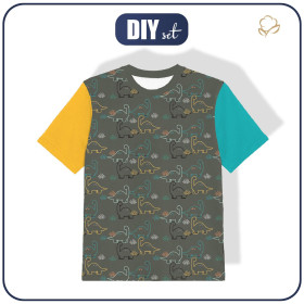 KINDER T-SHIRT  - DINO CONTOUR - Single Jersey ITY