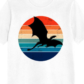 KINDER T-SHIRT  - DRAGON M. 2 / weiß - Single Jersey