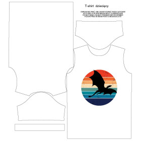 KINDER T-SHIRT  - DRAGON M. 2 / weiß - Single Jersey