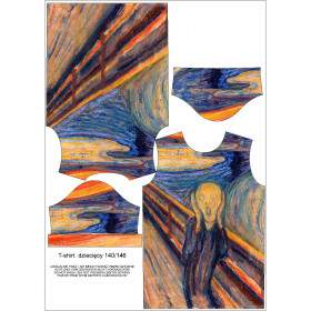 KINDER T-SHIRT- DER SCHREI (Edvard Munch) - Nähset