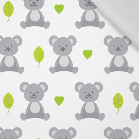 KOALA UND BLÄTTER (TIERGARTEN) - Baumwoll Webware