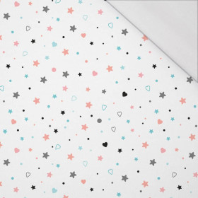 STERNE UND HERZEN (PASTELL - HIMMEL) - bio single jerset mit Elastan  Sommersweat
