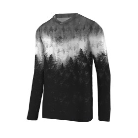 THERMO KINDER BLUSE (BILLIE) - WALD OMBRE (WINTER IM GEBIRGE) - Nähset