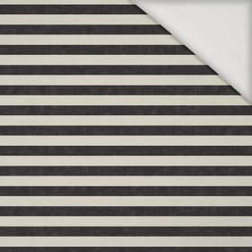 50cm STREIFEN 1x1 - acid ecru / acid schwarz - Viskose Jersey
