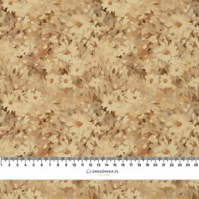 BEIGE / FLOWERS - schnelltrocknende Webware