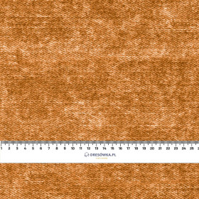 100cm VINTAGE LOOK JEANS (karamell) - leichte Maschenware angeraut