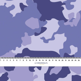 CAMOUFLAGE M. 3 / Very Peri - bio single jerset mit Elastan Sommersweat