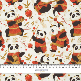 CHINESE PANDAS - Baumwoll Musselin