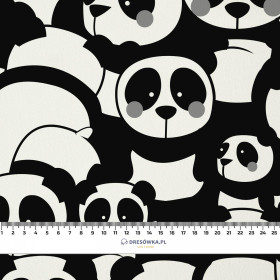 PANDAS / grau - Krepp