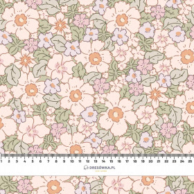 PASTELLBLUMEN  Ms. 2 - Leinen 100%