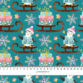 PINGUINE / SCHLITTEN (WEIHNACHTSPINGUINE) - Lycra 300g