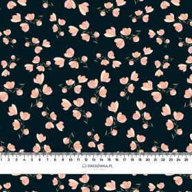 ROSA BLUMEN M. 4 / schwarz - Wasserabweisende Webware