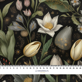 SPRING FLOWERS M. 1 - leichte Maschenware angeraut