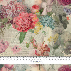 VINTAGE FLOWERS Ms. 16 - Krepp