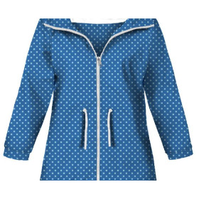 KINDERPARKA (ARIEL) - HELLBLAUE PUNKTE / BLAU (KÜRBISGARTEN) - Nähset