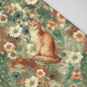 ART NOUVEAU CATS & FLOWERS M. 2 - Paneel (75cm x 80cm) Panama 220g