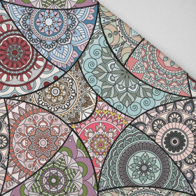 GLASMALEREI / aqua - Bamboo fabric 170g
