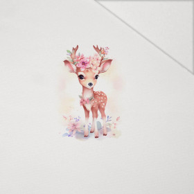 BABY DEER - Paneel (75cm x 80cm) Hydrophober angerauter Wintersweat