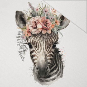BABY ZEBRA - Paneel (75cm x 80cm) Hydrophober angerauter Wintersweat