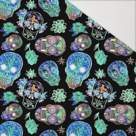 NEON TOTENKÖPFE Ms. 1 (DIA DE LOS MUERTOS) - Hydrophober angerauter Wintersweat