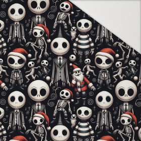 Skelette und Weihnachtsmänner - Hydrophober angerauter Wintersweat