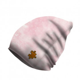 "Beanie" Mütze - CAMOUFLAGE m. 2 / blass rosa / Größe nach Wahl