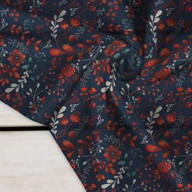 50CM FOLK FLORAL M. 1 / rot (FOLK WALD) - Krepp