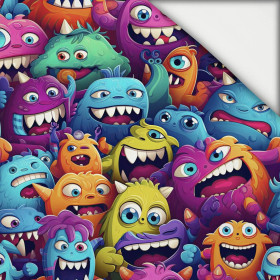 CRAZY MONSTERS M. 1 - leichte Maschenware angeraut