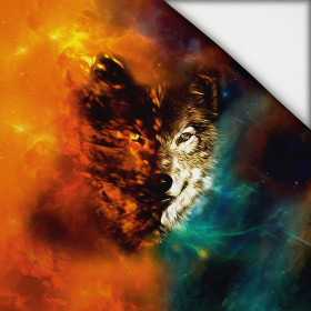 WOLF / Galaxis - Paneel (75cm x 80cm) leichte Maschenware angeraut