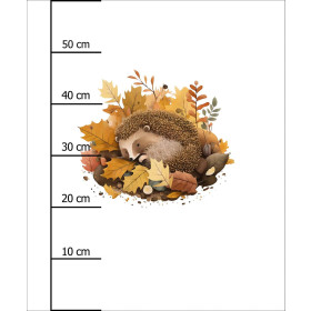 SLEEPING HEDGEHOG - Paneel (60cm x 50cm)  Baumwoll Webware