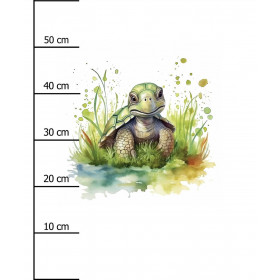 WATERCOLOR TORTOISE - Paneel (60cm x 50cm) Wasserabweisende Webware