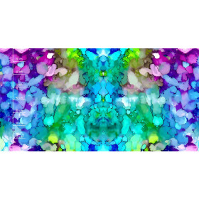 ABSTRAKTION Ms. 8  - Paneel (80cm x 155cm) Hydrophober angerauter Wintersweat