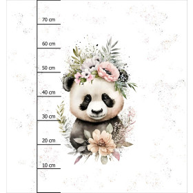 BABY PANDA  - Panel (75cm x 80cm) Sommersweat
