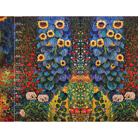 FARM GARDEN WITH SUNFLOWERS (Gustav Klimt) - Kleid-Panel
