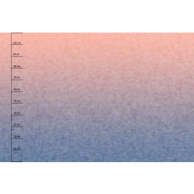OMBRE / ACID WASH - blau (pfirsich) - panoramisches Paneel (110cm x 165cm)