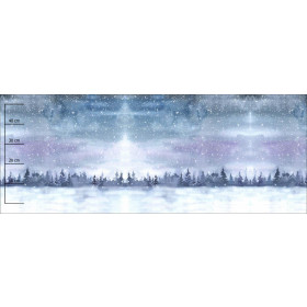 WINTERLANDSCHAFT M.2 (GEMALTER WALD) - Paneel (60cm x 155cm) Sommersweat