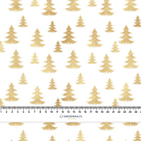 GOLDENE TANNENBÄUME (WEIßE WEIHNACHTEN) - HOME DECOR PREMIUM Webware