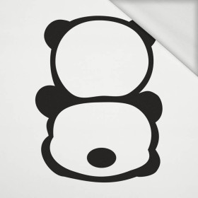 PANDA / MINZE  Größe "M" 50x60 cm -  weiß (Hinterseite) - Paneel Sommersweat 